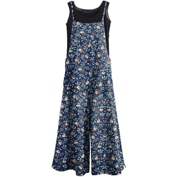 Women's Casual Loose Long Jumpsuits Jumpsuits-305 - Picture 1 of 3